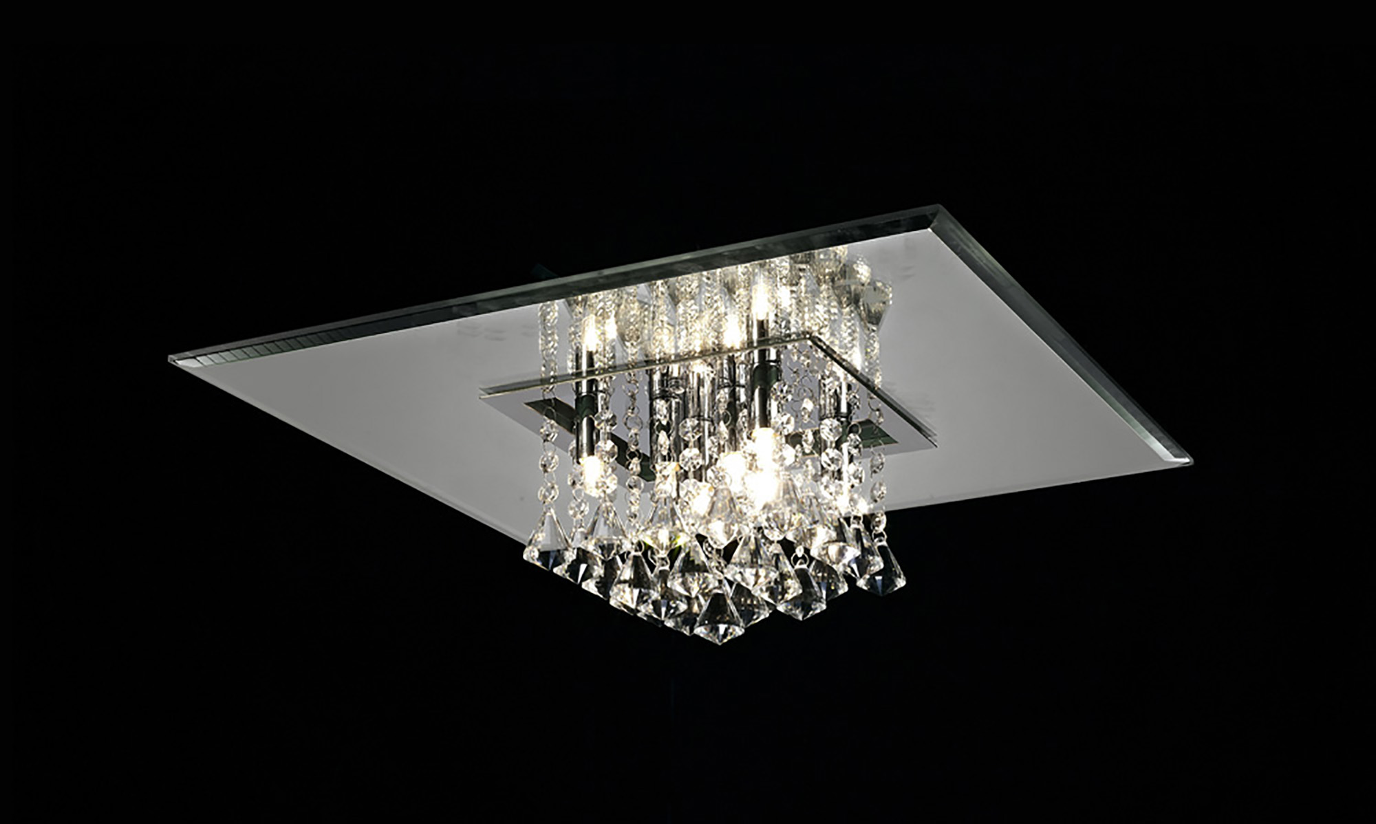 Starda Crystal Ceiling Lights Diyas Ringed & Square Crystal Fittings Starda Crystal Ceiling Lights Diyas Ringed & Square Crystal Fittings